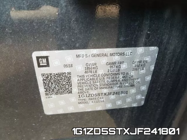 1G1ZD5STXJF241801 фото 2