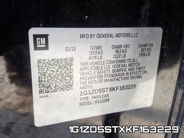 1G1ZD5STXKF163229 фото 2
