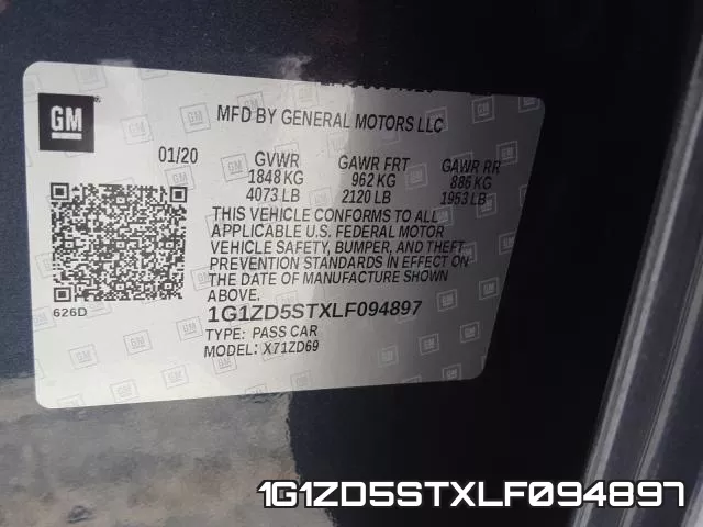 1G1ZD5STXLF094897 фото 2