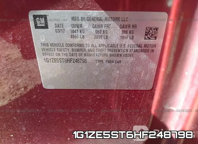 1G1ZE5ST6HF248798 фото 10