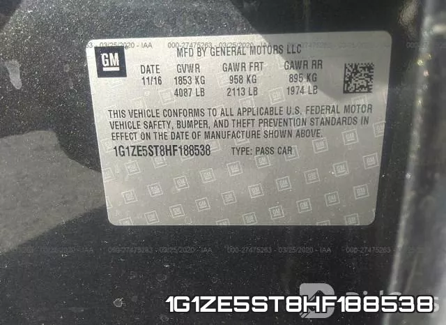 1G1ZE5ST8HF188538 фото 10