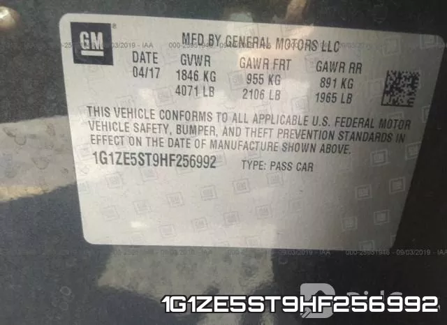 1G1ZE5ST9HF256992 фото 10