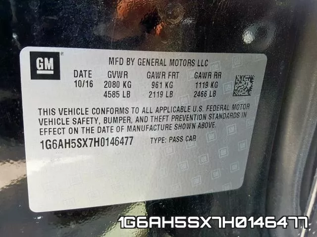 1G6AH5SX7H0146477 фото 2