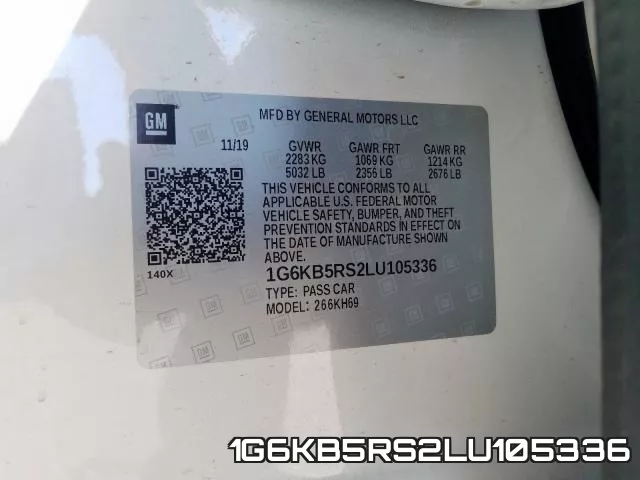 1G6KB5RS2LU105336 фото 2