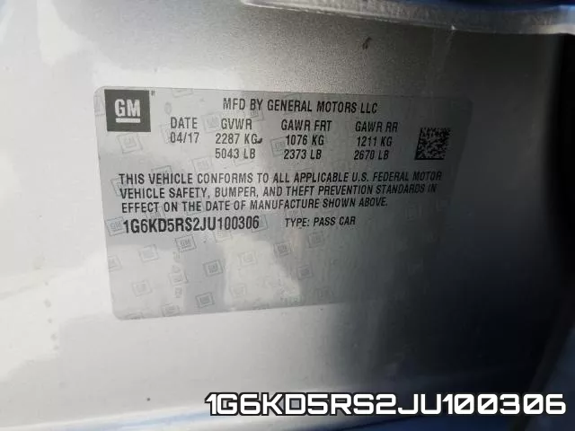 1G6KD5RS2JU100306 фото 2