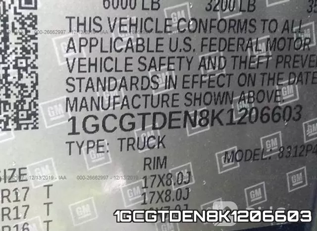 1GCGTDEN8K1206603 фото 10