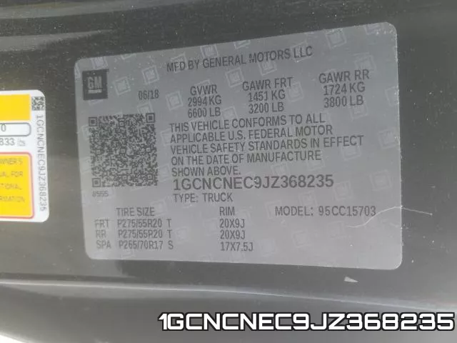 1GCNCNEC9JZ368235 фото 2