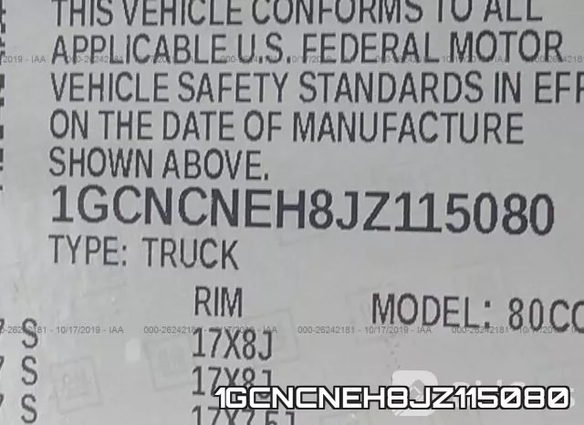1GCNCNEH8JZ115080 фото 10