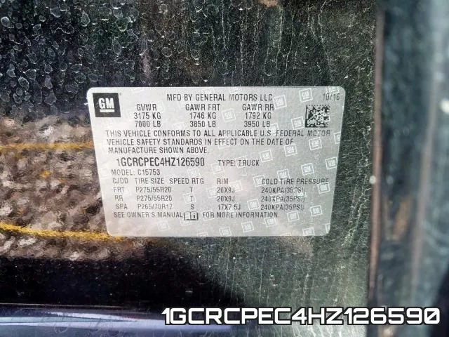 1GCRCPEC4HZ126590 фото 2