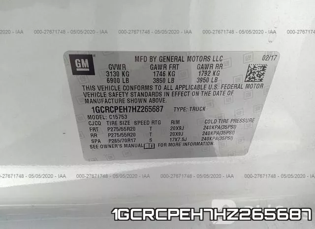 1GCRCPEH7HZ265687 фото 10