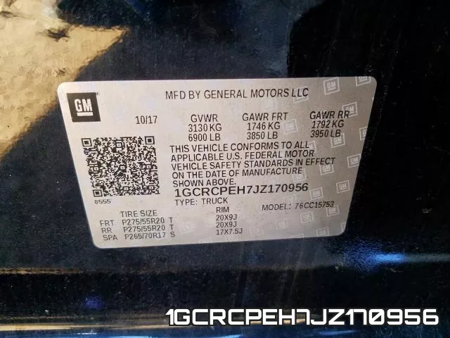 1GCRCPEH7JZ170956 фото 2