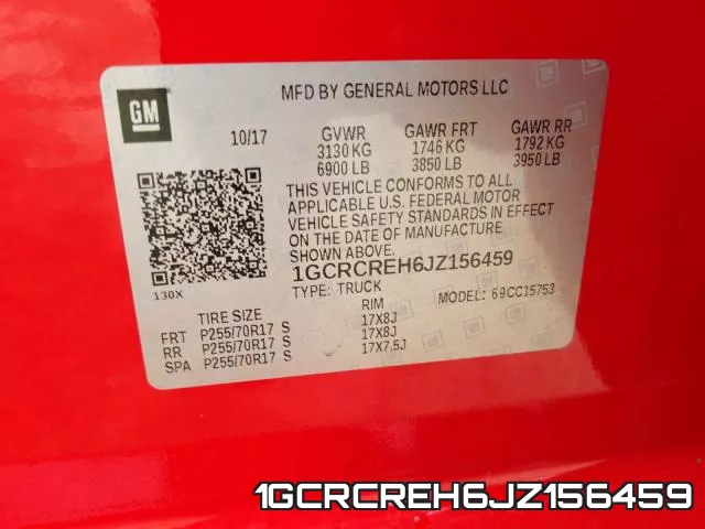1GCRCREH6JZ156459 фото 2