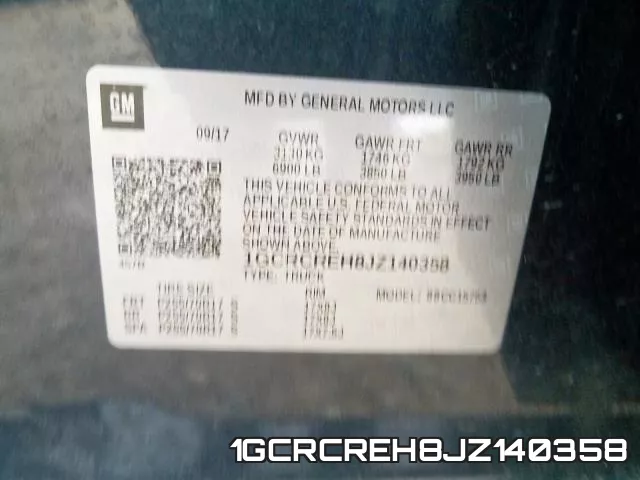 1GCRCREH8JZ140358 фото 2