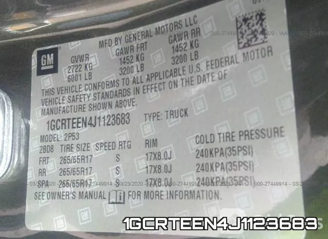 1GCRTEEN4J1123683 фото 10