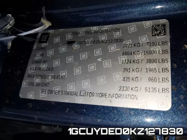 1GCUYDED0KZ127830 фото 2