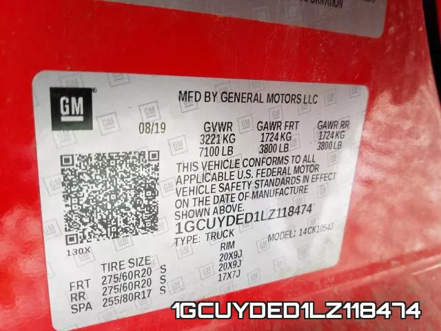 1GCUYDED1LZ118474 фото 2