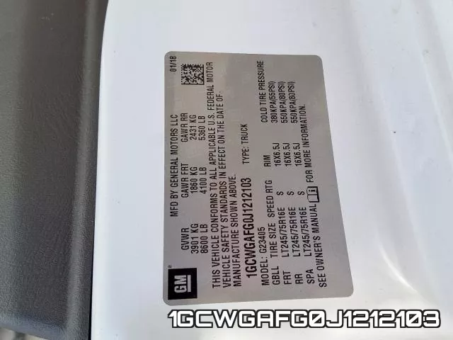 1GCWGAFG0J1212103 фото 2