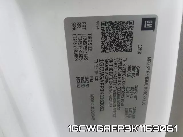 1GCWGAFP3K1163061 фото 2