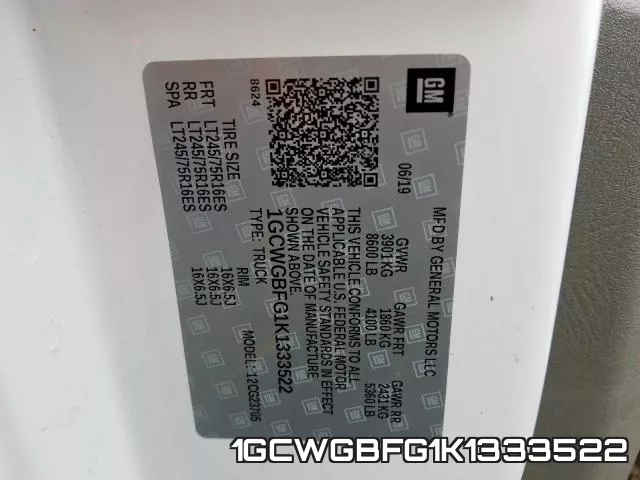 1GCWGBFG1K1333522 фото 2