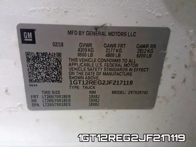 1GT12REG2JF217119 фото 2