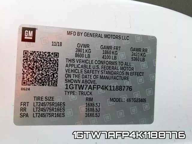 1GTW7AFP4K1188776 фото 2