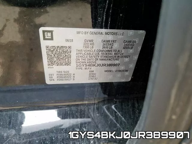 1GYS4BKJ0JR389907 фото 2