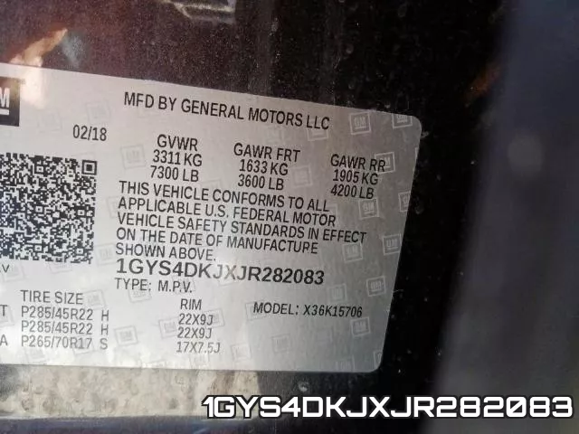 1GYS4DKJXJR282083 фото 2