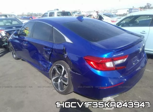1HGCV1F35KA043947 фото 4
