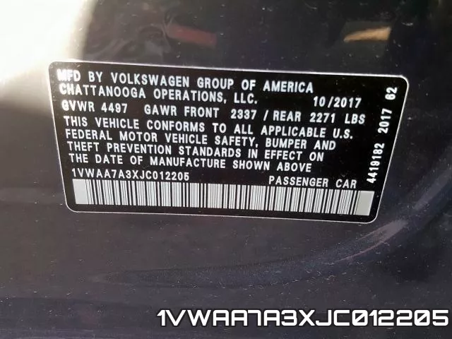 1VWAA7A3XJC012205 фото 2