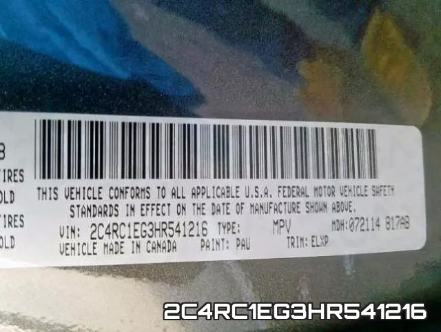 2C4RC1EG3HR541216 фото 2