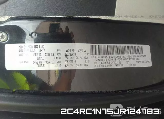 2C4RC1N75JR124783 фото 10