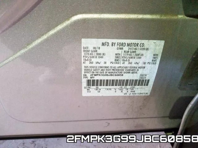 2FMPK3G99JBC60858 фото 2
