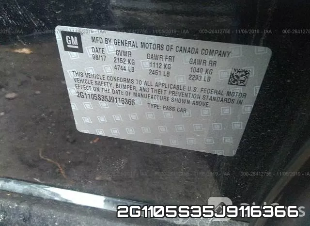 2G1105S35J9116366 фото 10