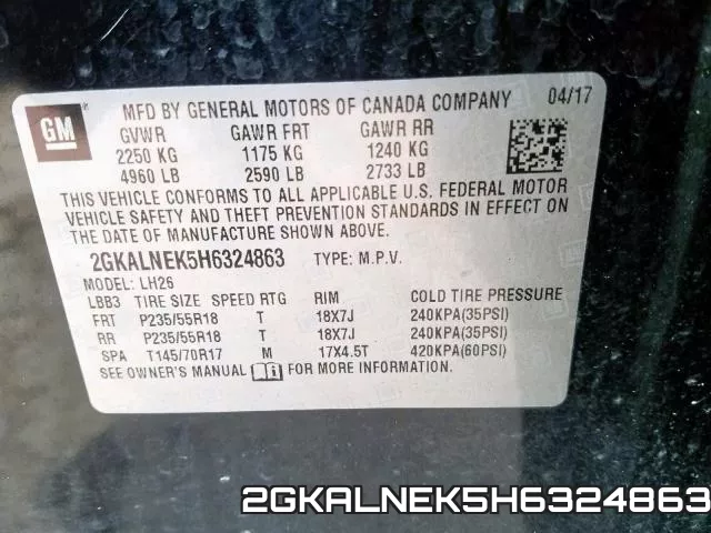 2GKALNEK5H6324863 фото 2