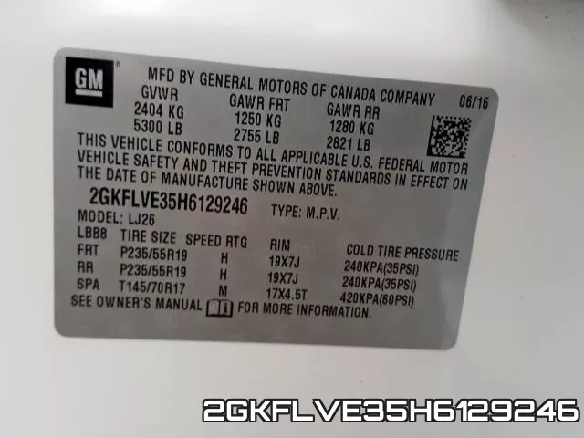 2GKFLVE35H6129246 фото 2