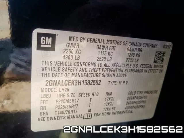 2GNALCEK3H1582562 фото 2