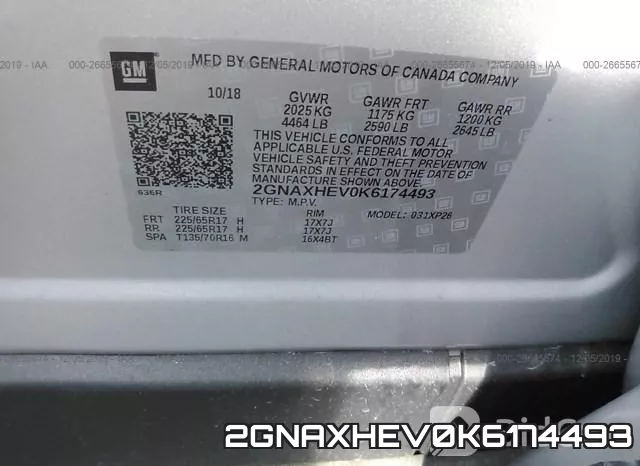 2GNAXHEV0K6174493 фото 10