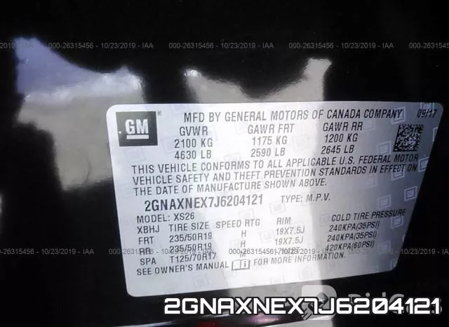 2GNAXNEX7J6204121 фото 10