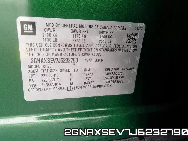 2GNAXSEV7J6232790 фото 2