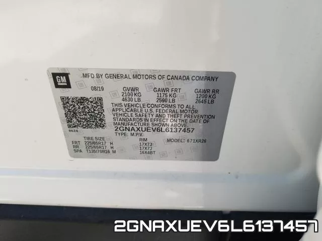 2GNAXUEV6L6137457 фото 2