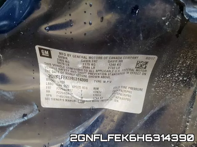 2GNFLFEK6H6314390 фото 2