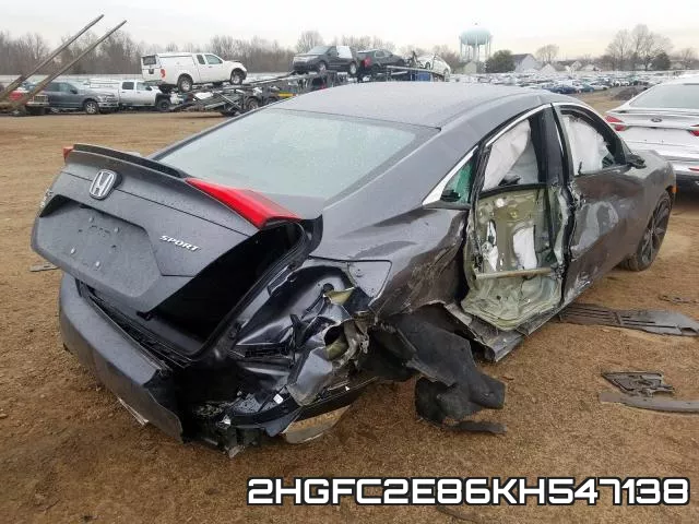 2HGFC2E86KH547138 фото 5