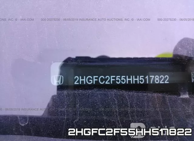 2HGFC2F55HH517822 фото 10