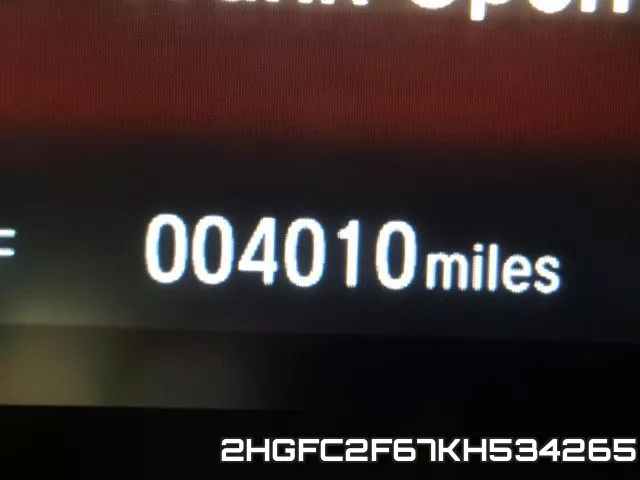 2HGFC2F67KH534265 фото 9