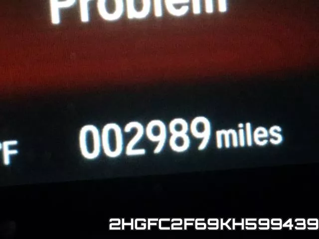 2HGFC2F69KH599439 фото 9