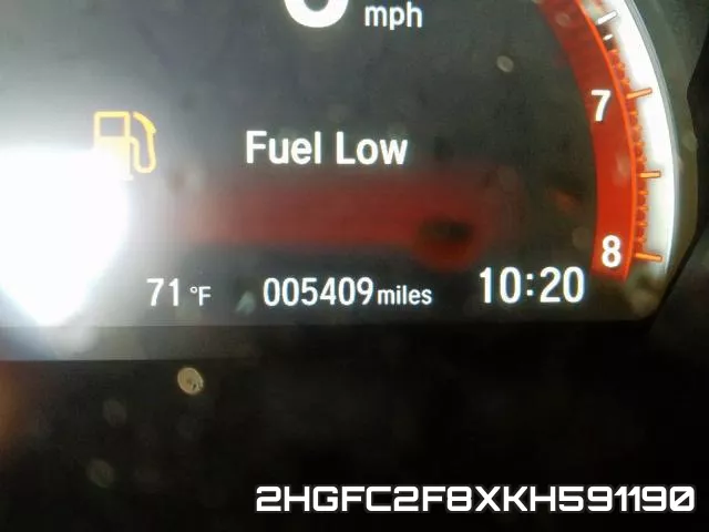 2HGFC2F8XKH591190 фото 9
