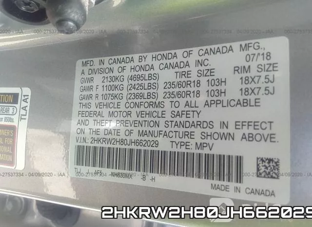 2HKRW2H80JH662029 фото 10