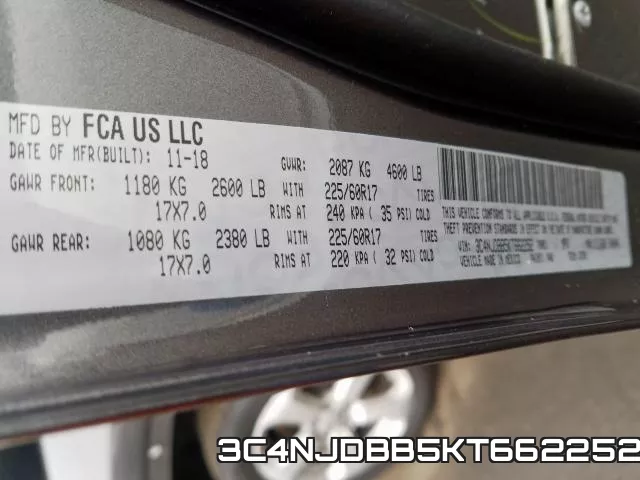 3C4NJDBB5KT662252 фото 2