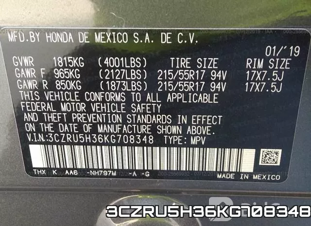 3CZRU5H36KG708348 фото 10
