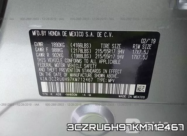 3CZRU6H97KM712467 фото 10
